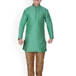 Pro-Ethic STYLE DEVELOPER Boys Geometric Printed Kurta with Pyjamas-3