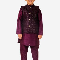 Pro-Ethic STYLE DEVELOPER Boys Pure Silk Kurta with Trouser-picture-49