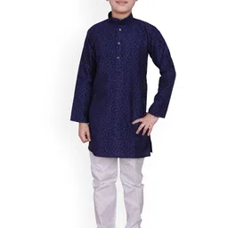 Pro-Ethic STYLE DEVELOPER Boys Abstract Printed Kurta With Pyjamas-5