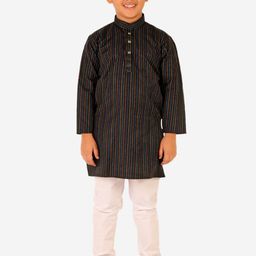 Pro-Ethic STYLE DEVELOPER Boys Black Kurta with Pyjamas-56