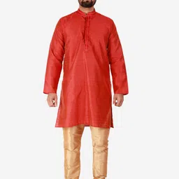 Pro-Ethic STYLE DEVELOPER Men Pure Silk Kurta with Pyjamas-26