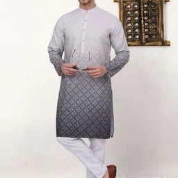 Jompers Printed Ombre Regular Kurta with Pyjamas-9