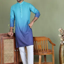 Jompers Men Printed Regular Sequinned Kurta with Pyjamas-picture-0