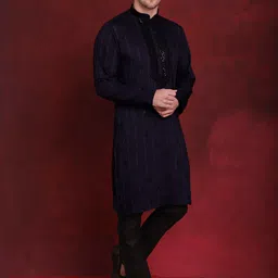 Jompers Embroidered Regular Sequinned Kurta with Pyjamas-69