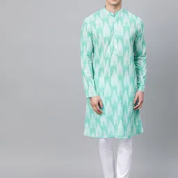 See Designs Men Printed Pure Cotton Kurta With Pyjamas-image-17