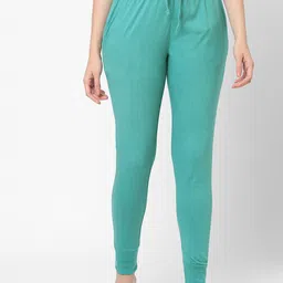 Inner Sense Women Turquoise Blue Organic Cotton Lounge Pants-image-23