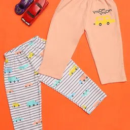 V-Mart Infants Pack Of 2 Printed Cotton Lounge Pants-18