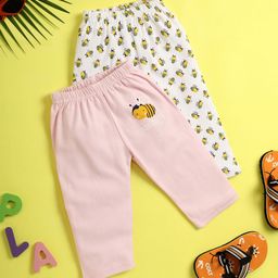 V-Mart Infants Pack Of 2 Graphic Printed Cotton Lounge Pants-image-45