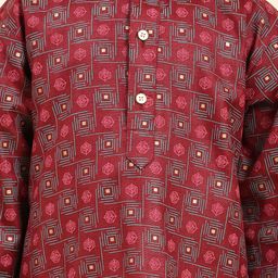 Pro-Ethic STYLE DEVELOPER Boys Geometric Printed Kurta with Pyjamas image 5