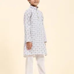 Pro-Ethic STYLE DEVELOPER Boys Geometric Printed Kurta with Pyjamas image 5