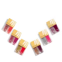 MyGlamm Set of 2 High Gloss 2 IN 1 Nail Paint 10 ml Each - High on Drama image 4