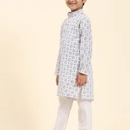 Pro-Ethic STYLE DEVELOPER Boys Geometric Printed Kurta with Pyjamas image 3
