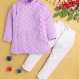 BAESD Boys Band Collar Straight Kurta with Pyjamas-picture-26