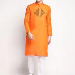 DEVOILER Ethnic Motifs Printed Regular Kurta With Pyjamas-picture-37