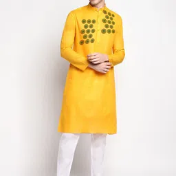 DEVOILER Ethnic Motifs Printed Straight Kurta with Pyjamas-picture-13