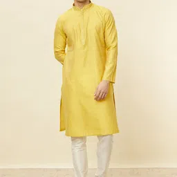 Manyavar Ethnic Woven Design Straight Kurta with Pyjamas-31