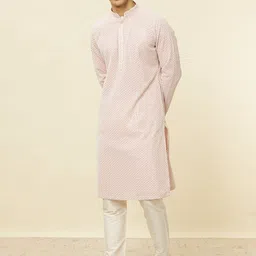Manyavar Ethnic Motifs Embroidered Sequinned Regular Kurta With Pyjamas-picture-2