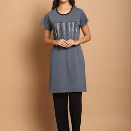 PERFECT LINE Women Printed Night suit-image-95