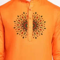 DEVOILER Ethnic Motifs Printed Kurta with Pyjamas image 4