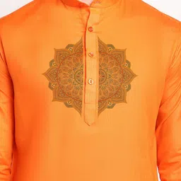 DEVOILER Ethnic Motifs Printed Regular Kurta With Pyjamas image 3