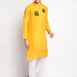DEVOILER Ethnic Motifs Printed Regular Kurta with Pyjamas image 4