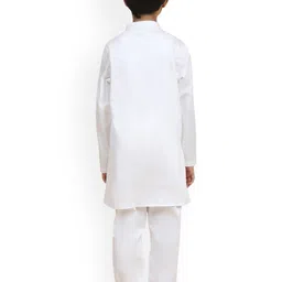 Funny Bones Clothings Boys Regular Linen Kurta with Pyjamas image 3