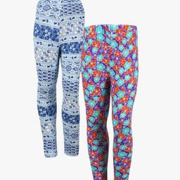 SAVAGE Kids Girls Pack Of 2 Assorted Pure Cotton Lounge Pants-image-23