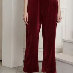 Secret Wish Women Velvet Lounge Pants-image-90