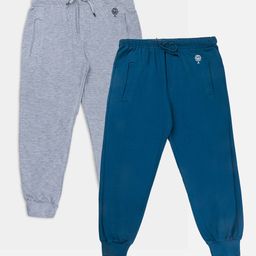 Growing Tree Kids Set Of 2 Bio-Wash Anti Microbial Cotton Lounge Pants-image-17