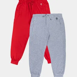Growing Tree Kids Pack of 2 Cotton Biowash Anti Microbal Joggers-image-30