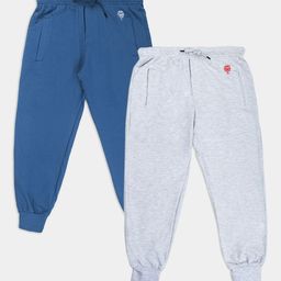 Growing Tree Unisex Kids Pack Of 2 Bio Wash Anti Microbial Joggers-image-33