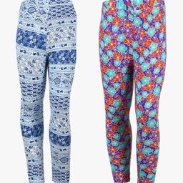 SAVAGE Girls Pack of 2 Pure Cotton Lounge Pants-image-26