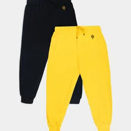 Growing Tree Kids Pack Of 2 Cotton Bio Wash Anti Microbial Joggers-image-79