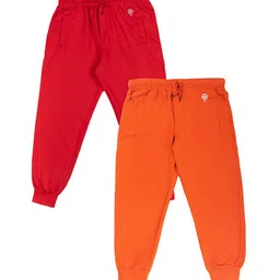 Growing Tree Kids Pack of 2 Cotton Biowash Anti Microbal Joggers-image-38