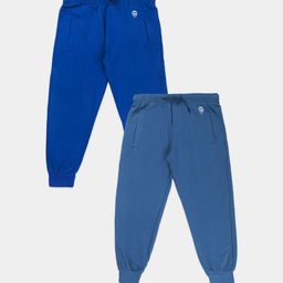 Growing Tree Unisex Kids Cotton Set Of 2 Bio Wash Anti Microbial Jogger Lounge Pants-image-39