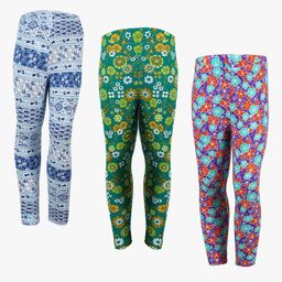 SAVAGE Girls Pack of 3 Pure Cotton Lounge Pants-image-25