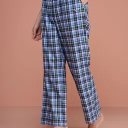Nykd Women Cotton Plaid Lounge Pant-image-62