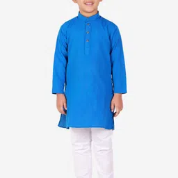 Pro-Ethic STYLE DEVELOPER Boys Turquoise Blue Kurta with Pyjamas-71