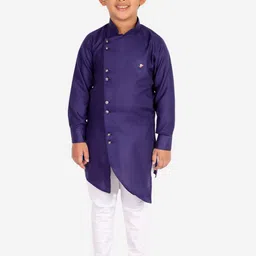 Pro-Ethic STYLE DEVELOPER Boys Blue & White Kurta with Pyjamas-53