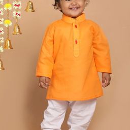 VASTRAMAY Boys Mandarin Collar Kurta with Pyjamas-45