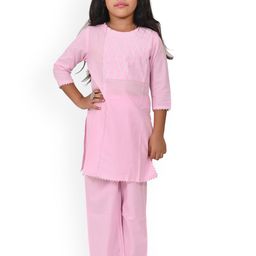 BAESD Girls Yoke Design Gotta Patti Straight Kurta with Trouser-picture-42