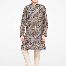 Jeetethnics Boys Multicoloured Floral Printed Kurta with Pyjamas-32