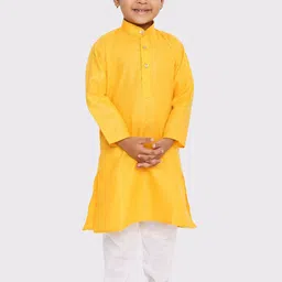 Maharaja Boys Mandarin Collar Regular Kurta With Pyjama-32