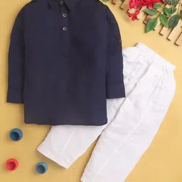 BAESD Boys Shirt Collar Kurta With Pyjamas-41
