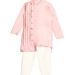 Ethnovog Boys Pink Regular Kurta with Pyjamas-56