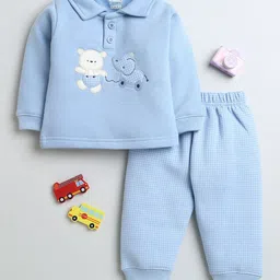 BUMZEE Boys Polo Collar Top with Pyjamas-image-31