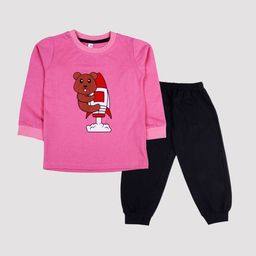 BAESD Kids Printed T-shirt with Pyjamas-image-30