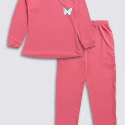 Nottie Planet Girls Round Neck T-shirt with Pyjamas-image-66