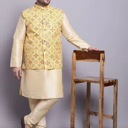 SOJANYA PLUS Regular Dupion Silk Kurta with Pyjamas image 2