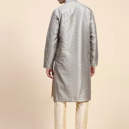 Enciger Men Ethnic Motifs Regular Kurta with Pyjamas image 5